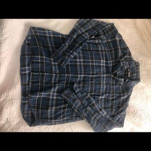 Vintage blue flannel